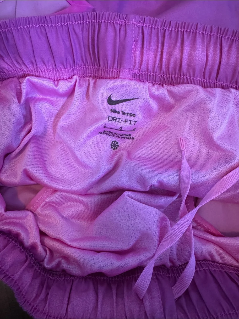 Nike Tempo Dri-FIT Running Shorts Two-Tone Magenta Pink Women’s Large